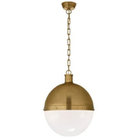 HICKS EXTRA LARGE PENDANT WITH WHITE GLASS - robinsonco.ca