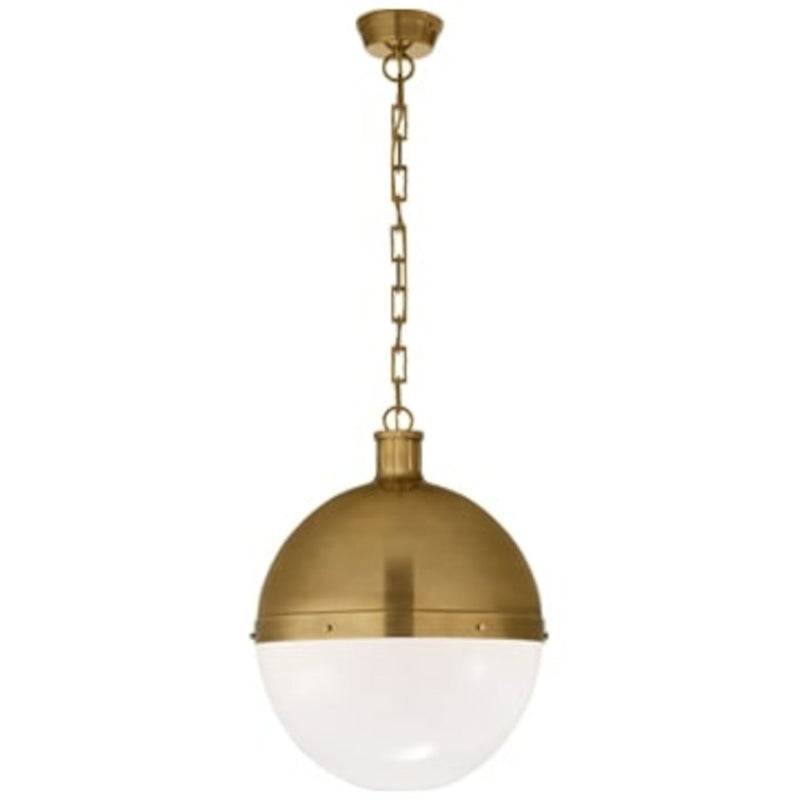 HICKS EXTRA LARGE PENDANT WITH WHITE GLASS - robinsonco.ca