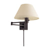 STUDIO CLASSIC 25-INCH SWING ARM WALL LAMP WITH LINEN SHADE - robinsonco.ca
