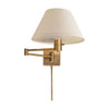 STUDIO CLASSIC 25-INCH SWING ARM WALL LAMP WITH LINEN SHADE - robinsonco.ca