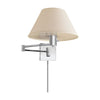 STUDIO CLASSIC 25-INCH SWING ARM WALL LAMP WITH LINEN SHADE - robinsonco.ca
