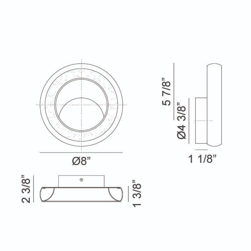 MAVERICK 1-LIGHT LED WALL SCONCE (MULTIPLE SIZES) - robinsonco.ca
