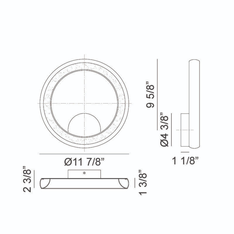 MAVERICK 1-LIGHT LED WALL SCONCE (MULTIPLE SIZES) - robinsonco.ca