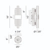 KELLAN 2-LIGHT WALL/VANITY SCONCE (MULTIPLE SIZES) - robinsonco.ca