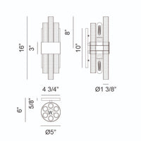 KELLAN 2-LIGHT WALL/VANITY SCONCE (MULTIPLE SIZES) - robinsonco.ca