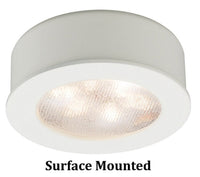 ROUND LEDme® BUTTON LIGHT 3000K WARM WHITE RECESSED OR SURFACE MOUNT - robinsonco.ca