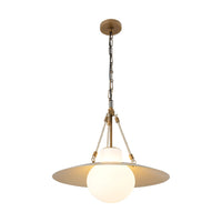 Alora Waverly Pendant Light in vintage brass finish
