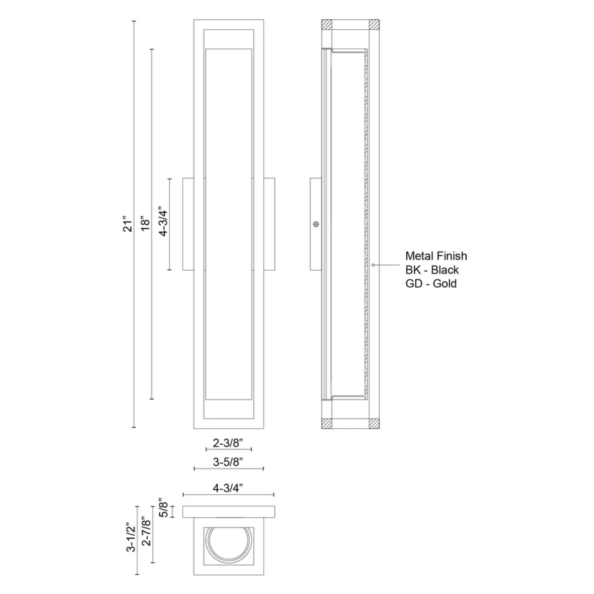 LOCHWOOD LED WALL SCONCE (MULTIPLE SIZES) - robinsonco.ca