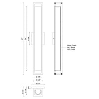 LOCHWOOD LED WALL SCONCE (MULTIPLE SIZES) - robinsonco.ca