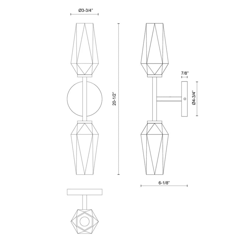 KRYSTA 20-IN WALL/VANITY LIGHT - robinsonco.ca