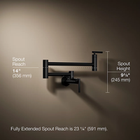 CONTEMPORARY WALL-MOUNT POT FILLER - robinsonco.ca