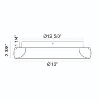 MAVERICK 1-LIGHT LED FLUSH MOUNT (MULTIPLE SIZES) - robinsonco.ca