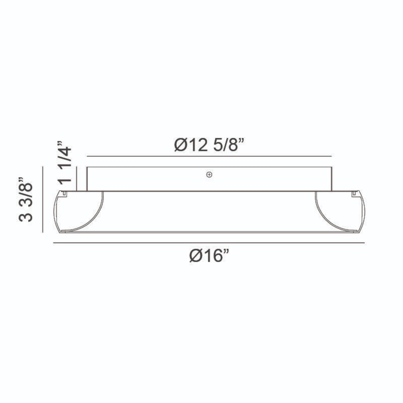 MAVERICK 1-LIGHT LED FLUSH MOUNT (MULTIPLE SIZES) - robinsonco.ca