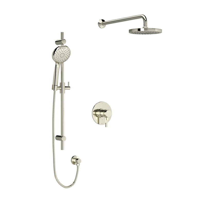 LOMBARDIA 1/2" THERMOSTATIC & PRESSURE BALANCE 3 FUNCTION SYSTEM TRIM WITH INTEGRATED VOLUME CONTROL - robinsonco.ca
