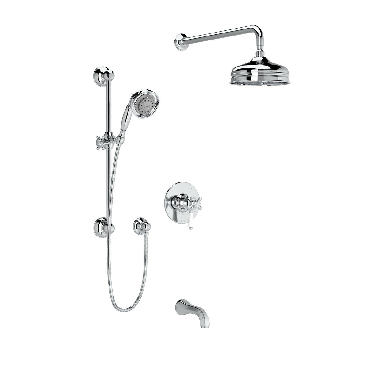 VIAGGIO 1/2" THERMOSTATIC & PRESSURE BALANCE 3 FUNCTION SYSTEM WITH INTEGRATED VOLUME CONTROL (PORCELAIN LEVER) - robinsonco.ca