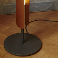 detail shot of Flos Seki-Han floor lamp by Tobia Scarpa in living room