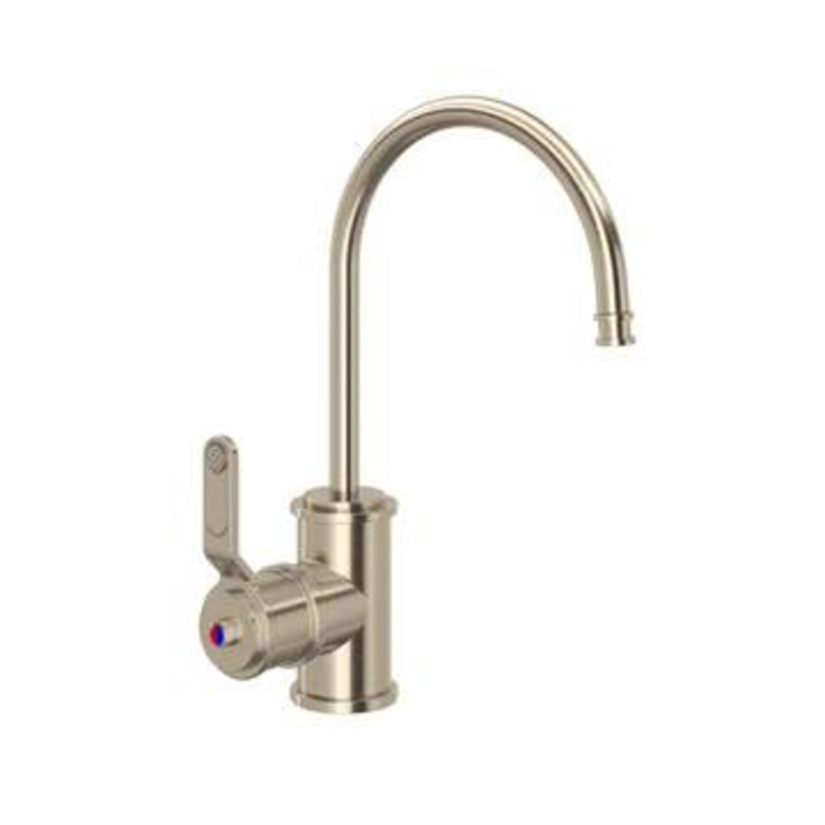 Perrin & Rowe Armstrong hot water and kitchen filter faucet in satin nickel finish