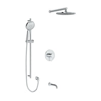 TENERIFE 1/2" THERMOSTATIC & PRESSURE BALANCE 3 FUNCTION SYSTEM WITH INTEGRATED VOLUME CONTROL - robinsonco.ca