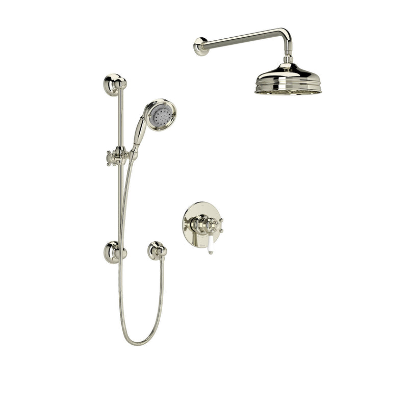 ACQUI 1/2" THERMOSTATIC & PRESSURE BALANCE 3 FUNCTION SYSTEM TRIM WITH INTEGRATED VOLUME CONTROL (PORCELAIN LEVER) - robinsonco.ca