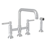 CAMPO™ BRIDGE KITCHEN FAUCET WITH SIDE SPRAY (LEVER HANDLE), Polished Chrome, medium