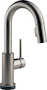 DELTA SINGLE HANDLE PULL-DOWN BAR/PREP FAUCET FEATURING TOUCH2O(R) TECHNOLOGY, Black Stainless, small