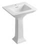 MEMOIRS® STATELY 24-INCH PEDESTAL BATHROOM SINK WITH SINGLE FAUCET HOLE, White, small