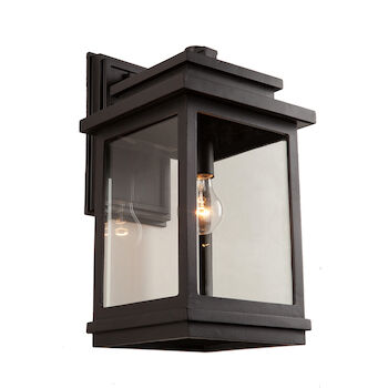FREEMONT ONE LIGHT EXTERIOR WALL SCONCE, Oil Rubbed Bronze, large