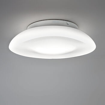 LUNEX 15-INCH WALL/CEILING LIGHT E26, Opal White, large