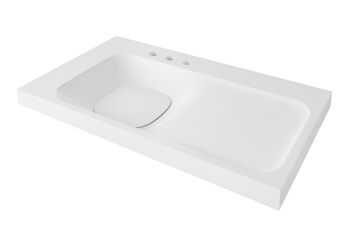 MODULUS ABOVE COUNTE SINK 3-HOLE, Canvas White, large