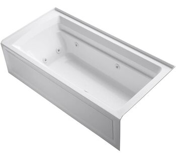 ARCHER® 72 X 36 INCHES ALCOVE WHIRLPOOL WITH INTEGRAL APRON AND RIGHT-HAND DRAIN, White, large