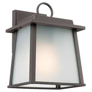 NOWARD 10.25" 1 LIGHT OUTDOOR WALL LIGHT, Rubbed Bronze, large