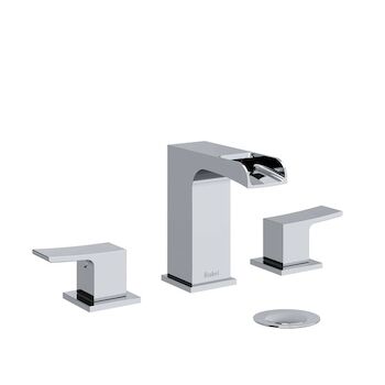 ZENDO WIDESPREAD BATHROOM FAUCET WITH TROUGH, Chrome, large