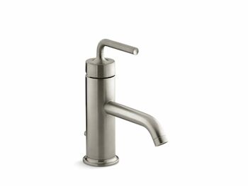 PURIST SINGLE-HANDLE BATHROOM SINK FAUCET WITH STRAIGHT LEVER HANDLE, Vibrant Brushed Nickel, large