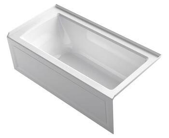 ARCHER® 60 X 30 INCHES ALCOVE BATHTUB WITH INTEGRAL APRON AND INTEGRAL FLANGE, RIGHT-HAND DRAIN, White, large