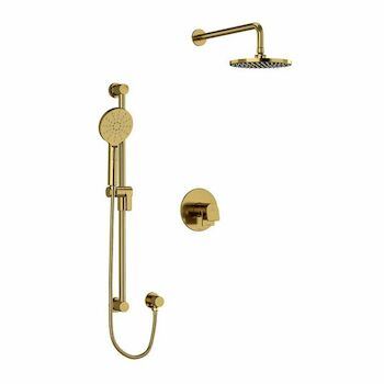ODE SHOWER KIT 323 WITH HAND SHOWER AND SHOWER HEAD, Brushed Gold, large
