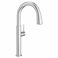 STUDIO S PULL-DOWN DUAL SPRAY KITCHEN FAUCET, Stainless Steel, medium