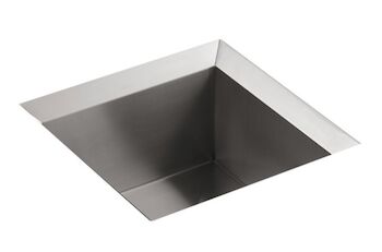 POISE® 18 X 18 X 9-1/2 INCHES UNDER-MOUNT SINGLE-BOWL BAR SINK, Stainless Steel, large