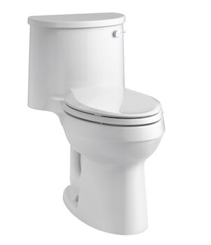 ADAIR COMFORT HEIGHT ONE-PIECE ELONGATED TOILET (RIGHT-HAND), White, large