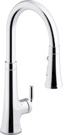 TONE™ TOUCHLESS PULL-DOWN KITCHEN SINK FAUCET WITH KOHLER® KONNECT, Polished Chrome, medium