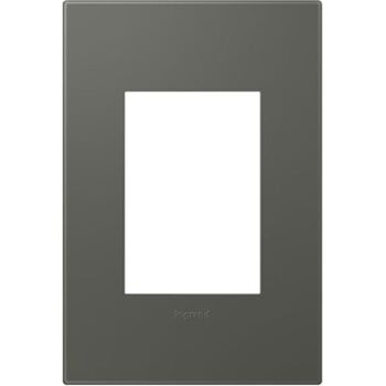 ADORNE 1-GANG+ PLASTIC WALL PLATE, Soft Touch Moss Grey, large