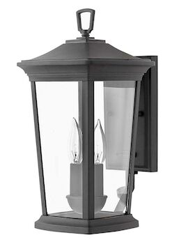 BROMLEY SMALL WALL MOUNT LANTERN, Museum Black, large