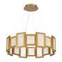FURY LED ROUND CHANDELIER, Aged Brass, small