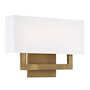 MANHATTAN 15-INCH 2700K LED WALL SCONCE, Aged Brass, small