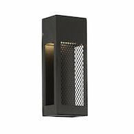 GRATE 12-INCH 3000K LED INDOOR AND OUTDOOR WALL LIGHT, Black, medium