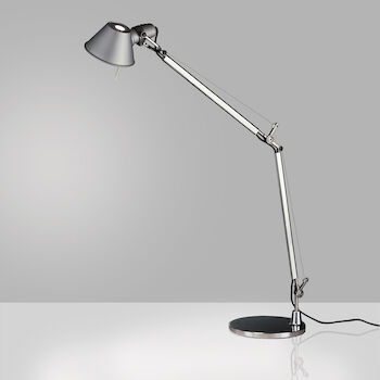 TOLOMEO CLASSIC LED TABLE LAMP WITH BASE, Aluminum, large