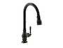 ARTIFACTS PULL-DOWN KITCHEN SINK FAUCET WITH THREE-FUNCTION SPRAYHEAD, Oil-Rubbed Bronze, small