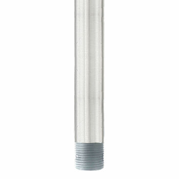 12-INCH CEILING FAN EXTENSION DOWNROD, Brushed Aluminum, large