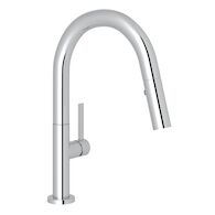 LUX™ PULL-DOWN BAR/FOOD PREP KITCHEN FAUCET (LEVER HANDLE), Polished Chrome, medium