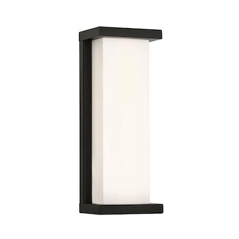 CASE 14-INCH LED OUTDOOR WALL SCONCE 3000K, Black, large