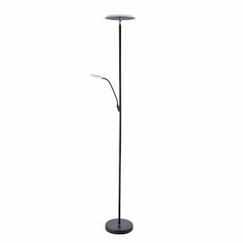 5021 LED TORCHIERE WITH READING LIGHT, Black, large